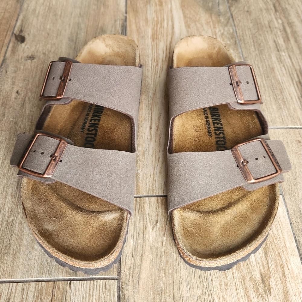 Birkenstocks Arizona Mocha Birkibuc 39 Narrow Men's 6 Women's 8